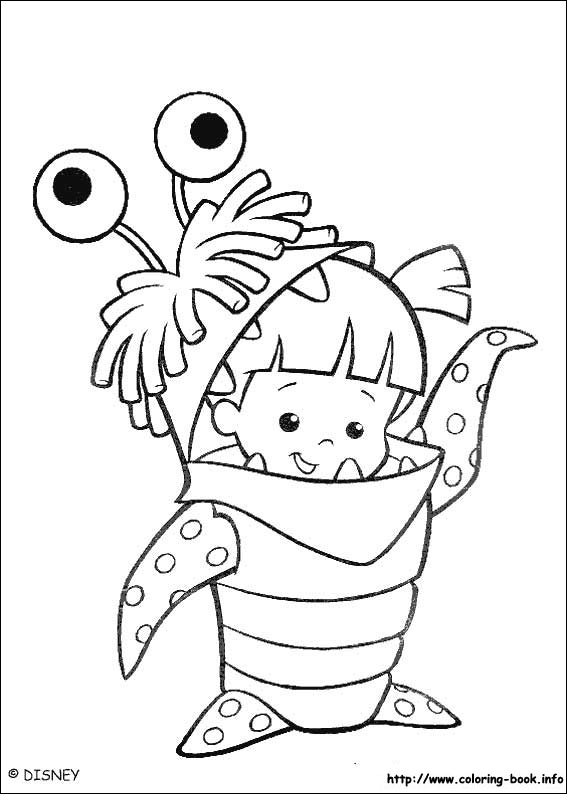 Monsters, inc. coloring picture